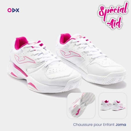 Chaussure joma pour enfant - Master 1000 pour fille 2332 Blanc Fuchsia